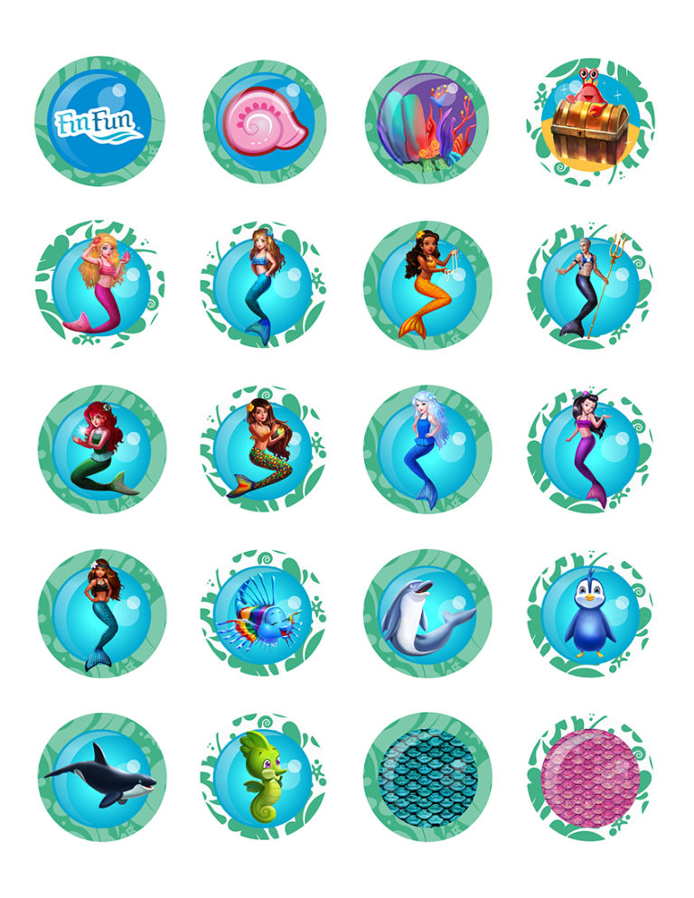 Fin Fun Print FREE Mermaid Princess Party Printables | Fin Fun Blog