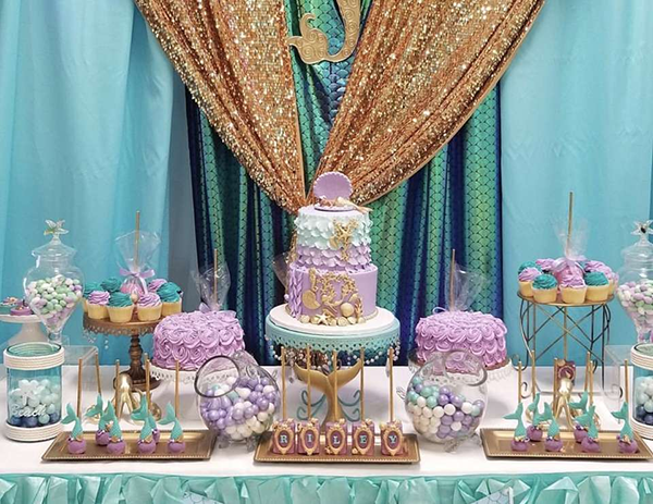 Mermaid themed on sale baby shower