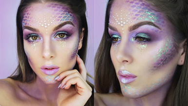 A Simple Mermaid Inspired Makeup Tutorial