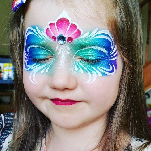 mermaid face painting