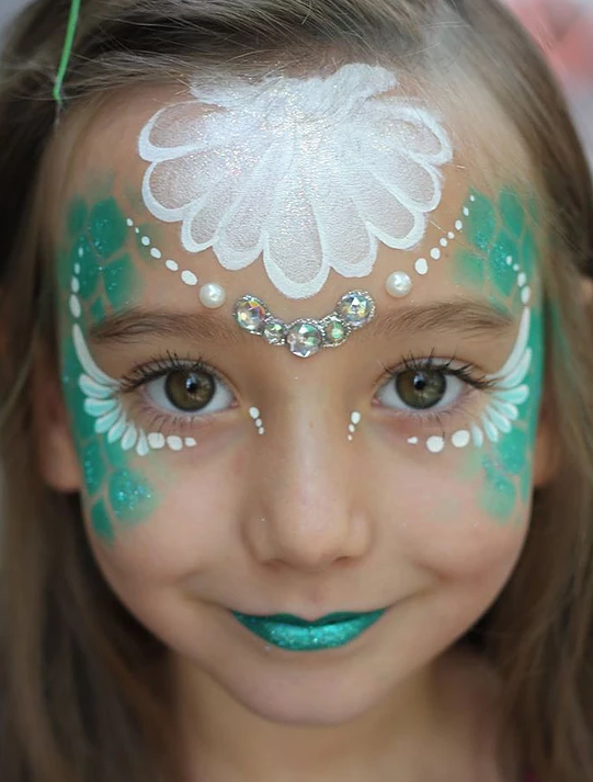 mermaid face painting