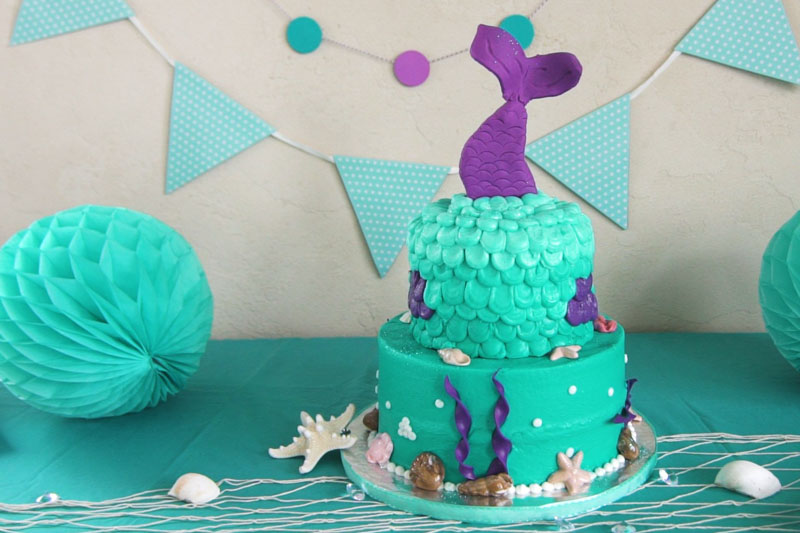 mermaid birthday cake