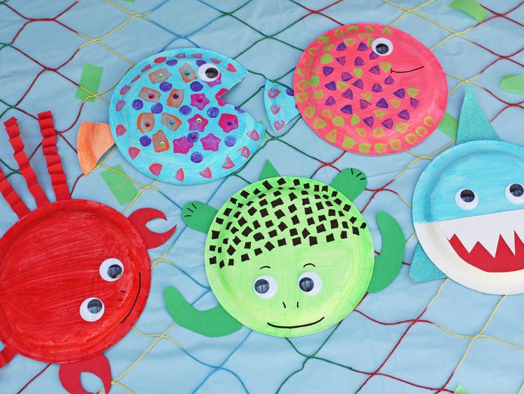 Paper Plate Sea Animal Crafts